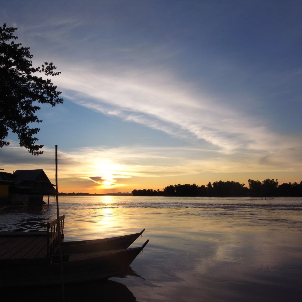 Sunset at Mekong