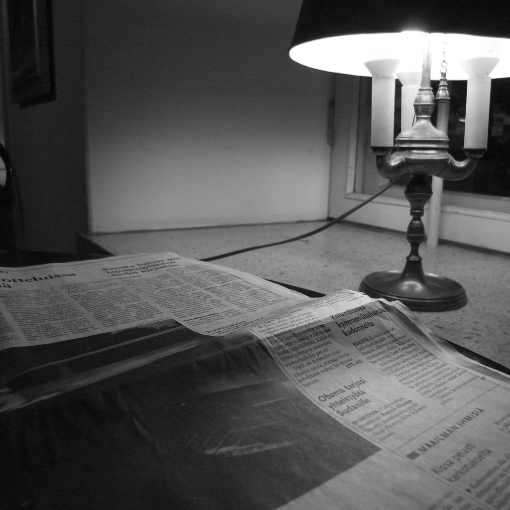 Reading a Newspaper