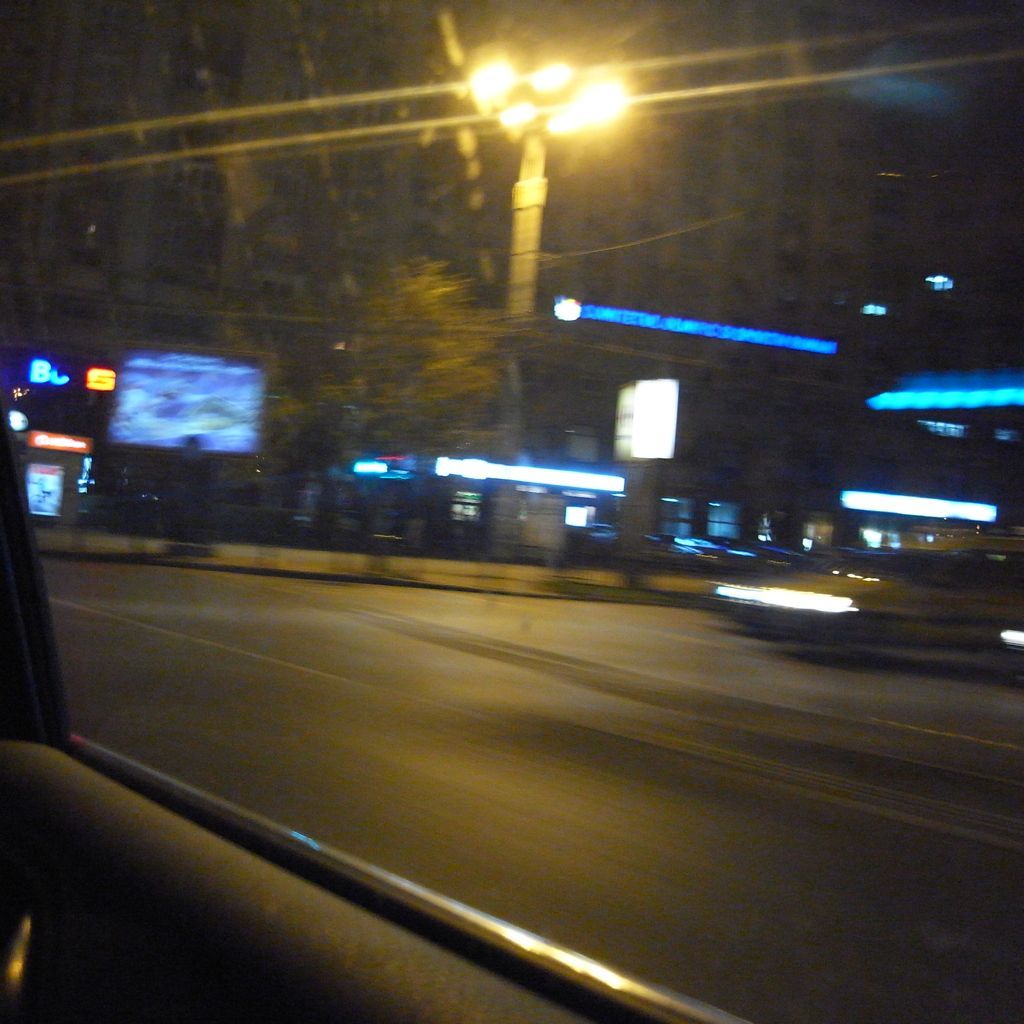 Driving though Bucharest